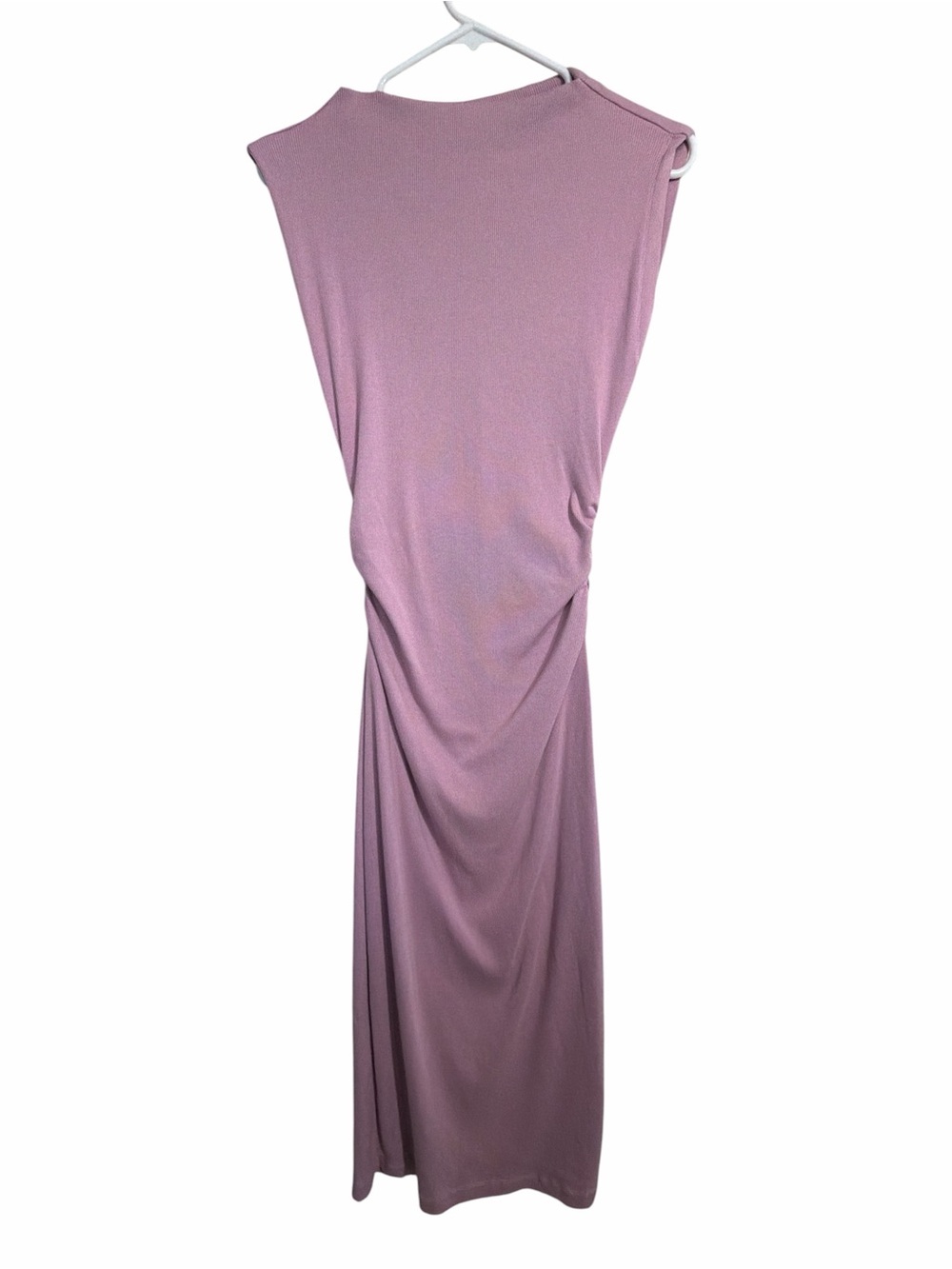 YBF Sleeveless Mauve Twist-Detail Dress Medium
